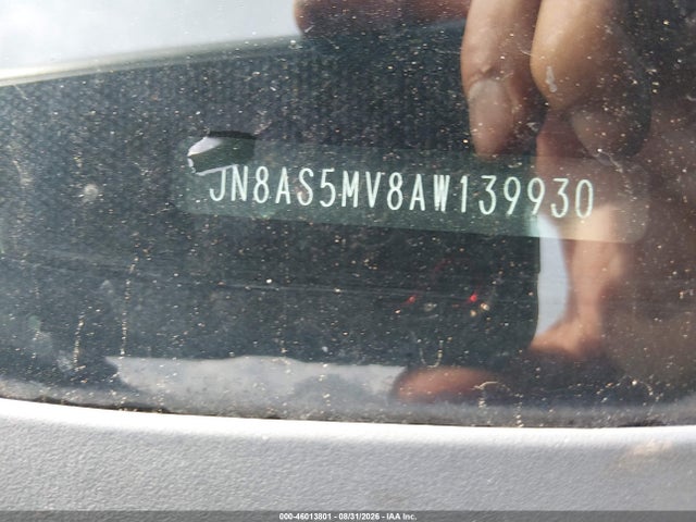 46013801 :رقم المزاد ، JN8AS5MV8AW139930 vin ، 2010 Nissan Rogue Sl مزاد بيع