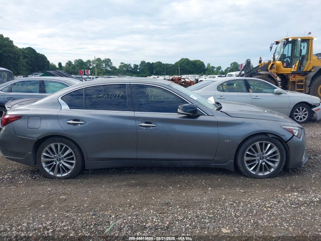2018 Infiniti Q50 3.0t Luxe მანქანა იყიდება აუქციონზე, vin: JN1EV7AR3JM431538, აუქციონის ნომერი: 46013805