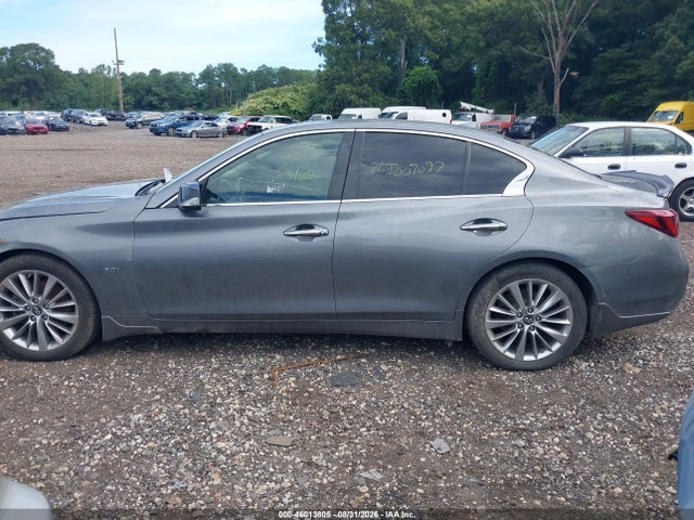 2018 Infiniti Q50 3.0t Luxe მანქანა იყიდება აუქციონზე, vin: JN1EV7AR3JM431538, აუქციონის ნომერი: 46013805