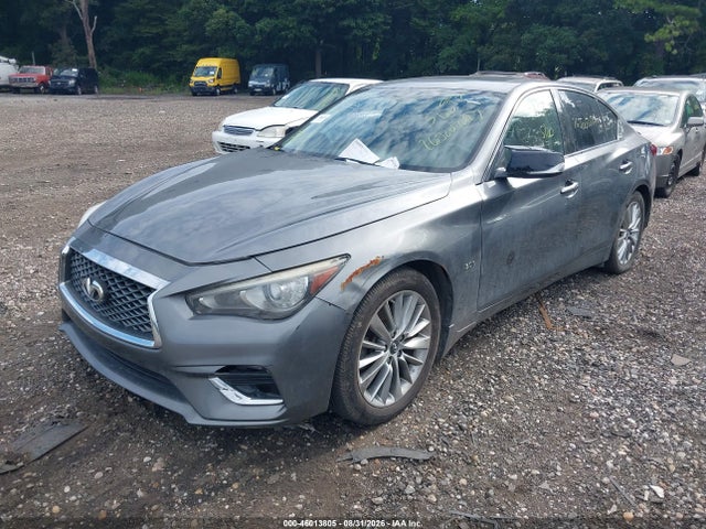 2018 Infiniti Q50 3.0t Luxe მანქანა იყიდება აუქციონზე, vin: JN1EV7AR3JM431538, აუქციონის ნომერი: 46013805