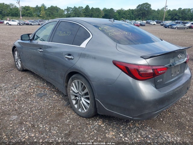 2018 Infiniti Q50 3.0t Luxe მანქანა იყიდება აუქციონზე, vin: JN1EV7AR3JM431538, აუქციონის ნომერი: 46013805
