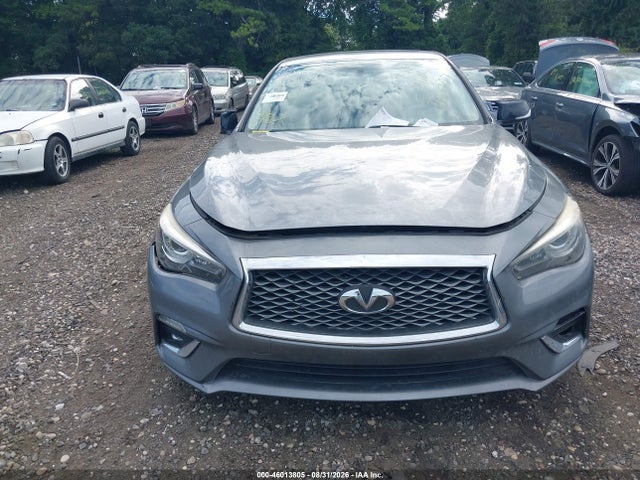 2018 Infiniti Q50 3.0t Luxe მანქანა იყიდება აუქციონზე, vin: JN1EV7AR3JM431538, აუქციონის ნომერი: 46013805
