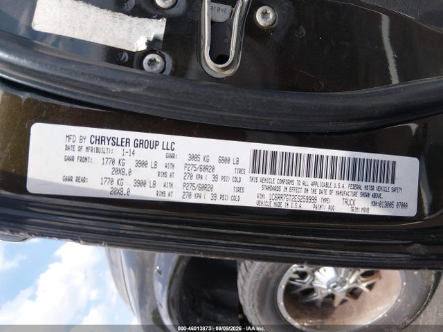 Aukcja sprzedaży 2014 Ram 1500 Big Horn, vin: 1C6RR7GT2ES259999, numer aukcji: 46013873
