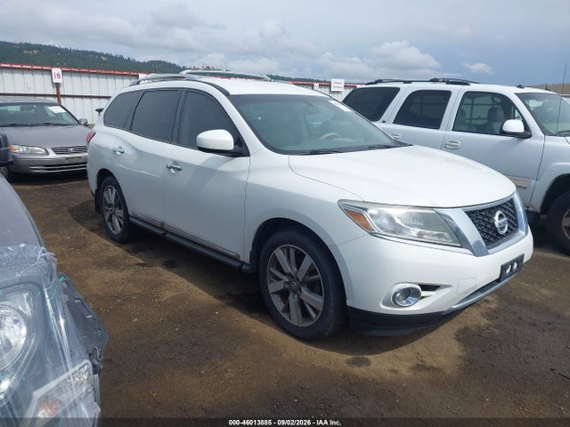 2013 Nissan Pathfinder Platinum მანქანა იყიდება აუქციონზე, vin: 5N1AR2MMXDC624925, აუქციონის ნომერი: 46013885