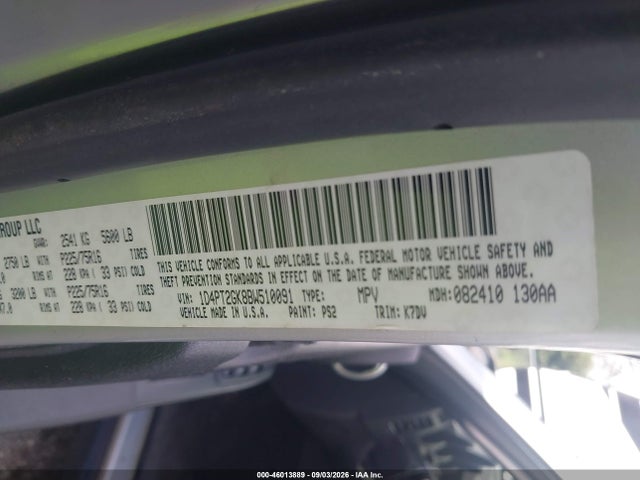 Aukcja sprzedaży 2011 Dodge Nitro Se, vin: 1D4PT2GK8BW510091, numer aukcji: 46013889