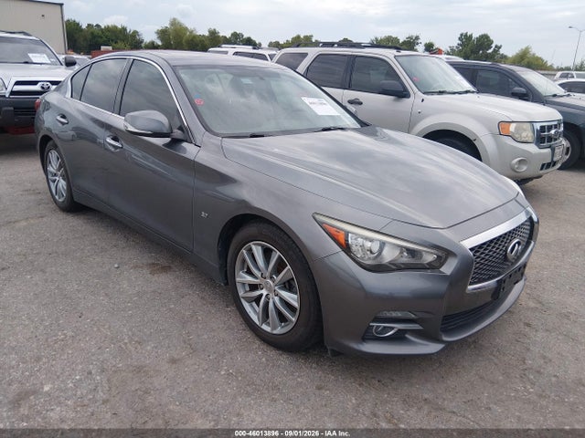 2015 Infiniti Q50 Premium მანქანა იყიდება აუქციონზე, vin: JN1BV7APXFM350612, აუქციონის ნომერი: 46013896