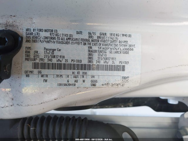 Продаж на аукціоні авто 2015 Ford Focus Titanium, vin: 1FADP3N20FL339556, номер лоту: 46013956