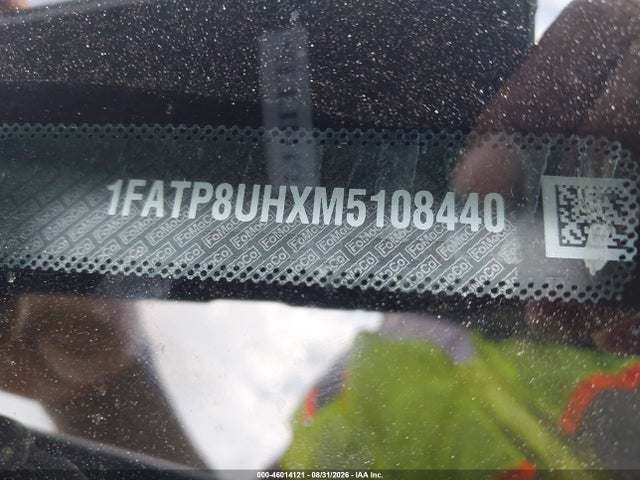 2021 Ford Mustang Ecoboost Premium მანქანა იყიდება აუქციონზე, vin: 1FATP8UHXM5108440, აუქციონის ნომერი: 46014121