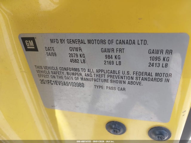 Продажа на аукционе авто 2010 Chevrolet Camaro 2lt, vin: 2G1FC1EV9A9103980, номер лота: 46014153