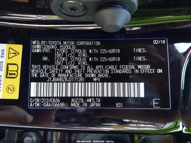 46014408 :رقم المزاد ، JTJBARBZ8J2171281 vin ، 2018 Lexus Nx 300 F Sport مزاد بيع