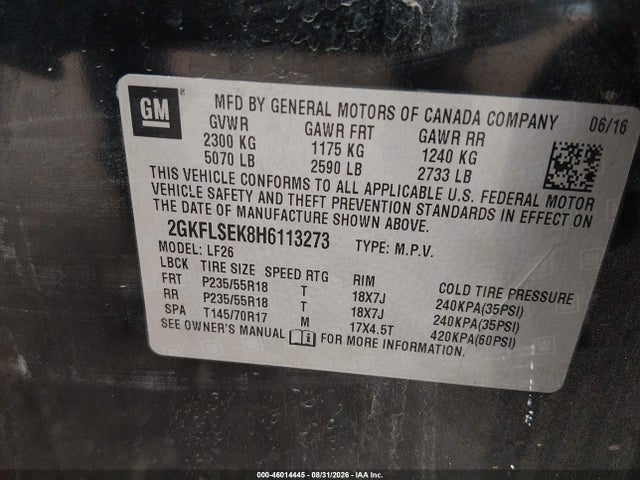 GMC Terrain Sle-1 2017 2GKFLSEK8H6113273 Image 9