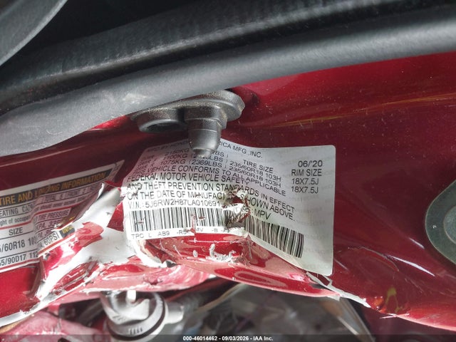 Honda Cr-v Awd Ex-l 2020 5J6RW2H87LA010691 Image 18
