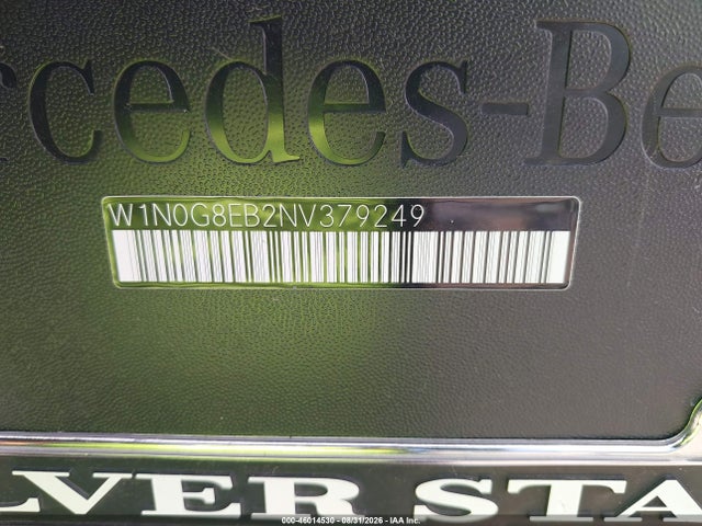 46014530 :رقم المزاد ، W1N0G8EB2NV379249 vin ، 2022 Mercedes-benz Glc 300 4matic Suv مزاد بيع
