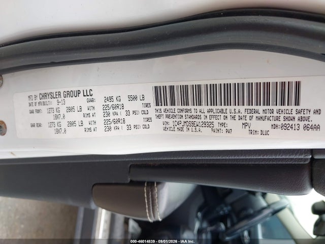 2014 Jeep Cherokee Limited მანქანა იყიდება აუქციონზე, vin: 1C4PJMDS9EW129325, აუქციონის ნომერი: 46014839