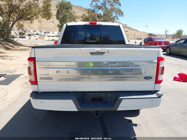 2021 Ford F-150 Platinum მანქანა იყიდება აუქციონზე, vin: 1FTFW1ED3MFB43229, აუქციონის ნომერი: 46015018