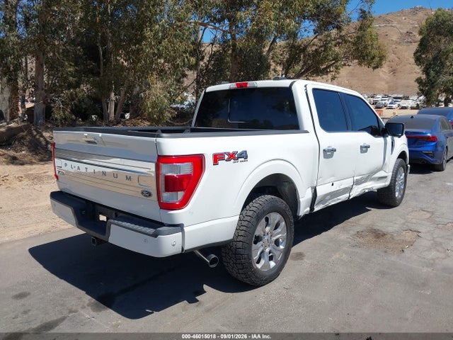 2021 Ford F-150 Platinum მანქანა იყიდება აუქციონზე, vin: 1FTFW1ED3MFB43229, აუქციონის ნომერი: 46015018