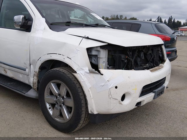 2012 Nissan Armada Platinum მანქანა იყიდება აუქციონზე, vin: 5N1AA0NE8CN601309, აუქციონის ნომერი: 46015093