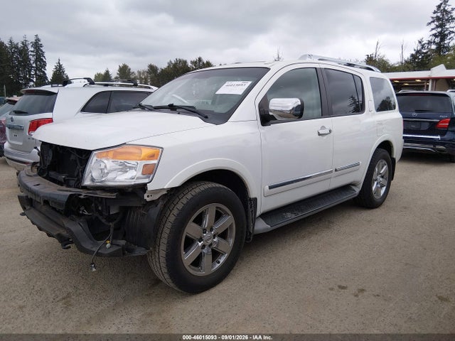 2012 Nissan Armada Platinum მანქანა იყიდება აუქციონზე, vin: 5N1AA0NE8CN601309, აუქციონის ნომერი: 46015093