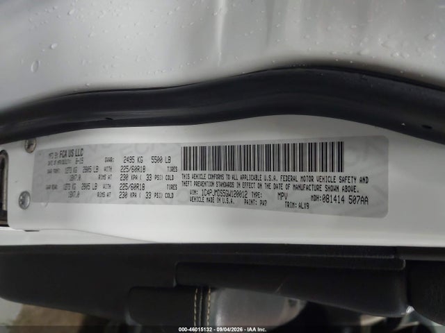 Aukcja sprzedaży 2016 Jeep Cherokee Limited, vin: 1C4PJMDS5GW120012, numer aukcji: 46015132