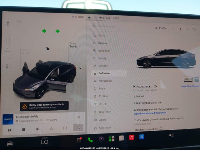 5YJ3E1EA5SF083368 Tesla Model 3 Long Range Rear-wheel Drive/standard Rear-wheel Drive
