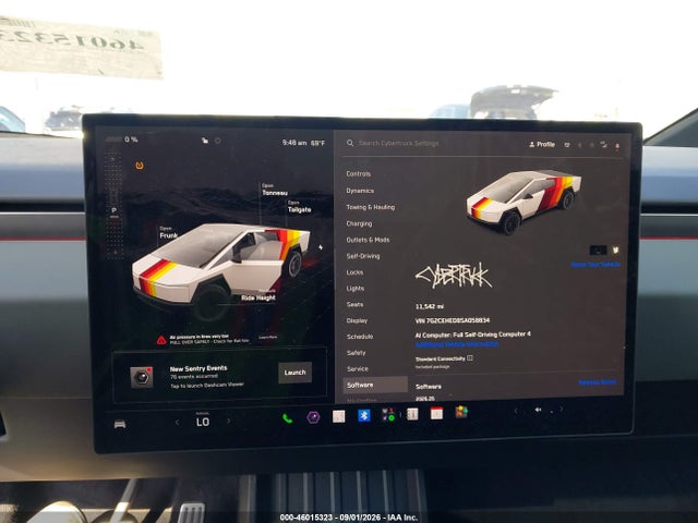 Продажа на аукционе авто 2025 Tesla Cybertruck All-wheel Drive, vin: 7G2CEHED8SA058834, номер лота: 46015323