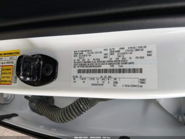 Продажа на аукционе авто 2022 Ford F-150 Xlt, vin: 1FTFW1E83NFB33045, номер лота: 46015361