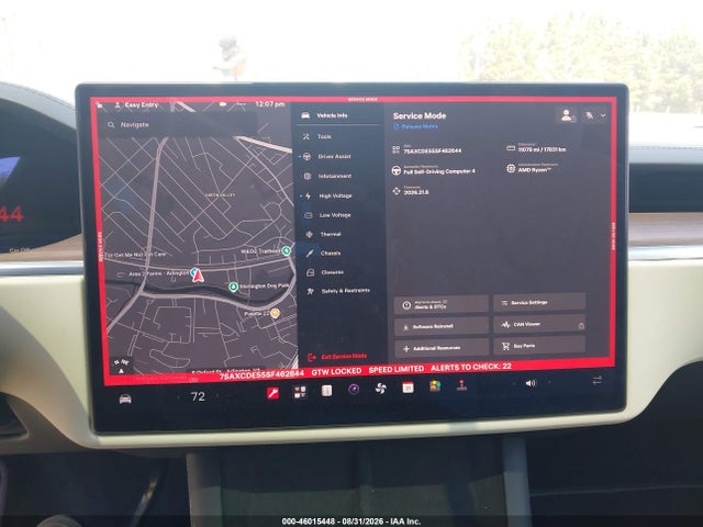 Aukcja sprzedaży 2025 Tesla Model X Long Range, vin: 7SAXCDE55SF462644, numer aukcji: 46015448