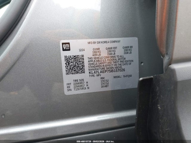 46015729 :رقم المزاد ، KL47LAEP7SB157026 vin ، 2025 Buick Envista Preferred Fwd مزاد بيع