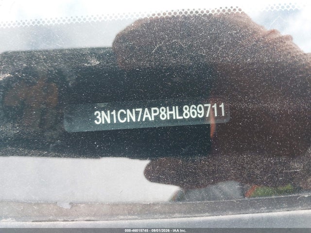 Aukcja sprzedaży 2017 Nissan Versa 1.6 S+, vin: 3N1CN7AP8HL869711, numer aukcji: 46015745