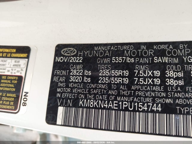 KM8KN4AE1PU154744 Hyundai Ioniq 5 Sel
