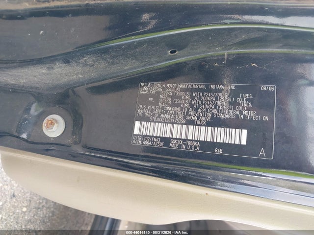 Aukcja sprzedaży 2006 Toyota Tundra, vin: 5TBJU32136S475298, numer aukcji: 46016140