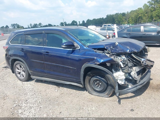 46016187 :رقم المزاد ، 5TDKKRFH5ES009592 vin ، 2014 Toyota Highlander Xle V6 مزاد بيع