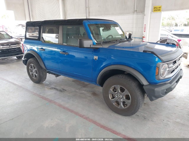 2022 Ford Bronco Big Bend მანქანა იყიდება აუქციონზე, vin: 1FMDE5BH9NLB09528, აუქციონის ნომერი: 46016190