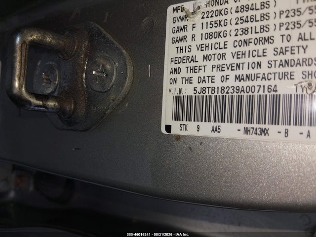 Aukcja sprzedaży 2009 Acura Rdx, vin: 5J8TB18239A007164, numer aukcji: 46016341