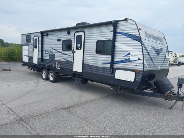 46016609 :رقم المزاد ، 4YDT30328J3155619 vin ، 2018 Keystone 303bh Springdale مزاد بيع