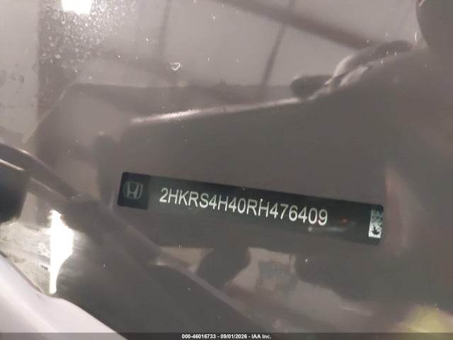 46016733 :رقم المزاد ، 2HKRS4H40RH476409 vin ، 2024 Honda Cr-v Ex Awd مزاد بيع