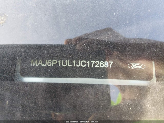 2018 Ford Ecosport Se მანქანა იყიდება აუქციონზე, vin: MAJ6P1UL1JC172687, აუქციონის ნომერი: 46016739