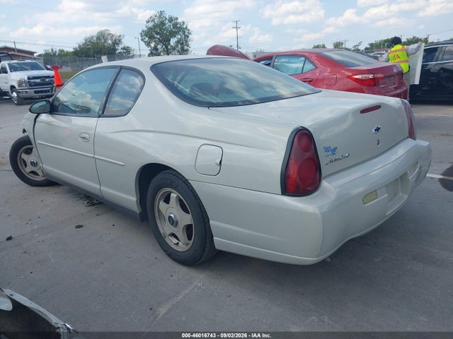 Продаж на аукціоні авто 2004 Chevrolet Monte Carlo Ls, vin: 2G1WW12E249301929, номер лоту: 46016743