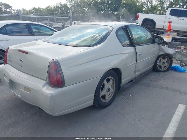 Продаж на аукціоні авто 2004 Chevrolet Monte Carlo Ls, vin: 2G1WW12E249301929, номер лоту: 46016743