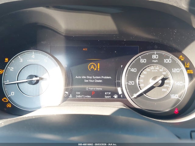 46016862 :رقم المزاد ، 5J8TC1H35LL001092 vin ، 2020 Acura Rdx Standard مزاد بيع