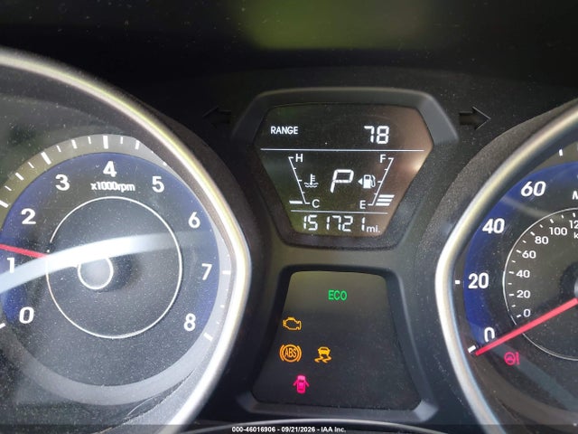 2014 Hyundai Elantra Limited მანქანა იყიდება აუქციონზე, vin: 5NPDH4AE2EH458614, აუქციონის ნომერი: 46016906