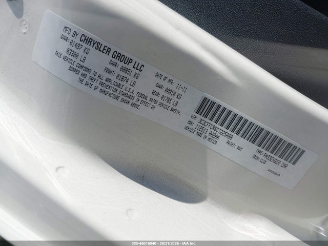 Aukcja sprzedaży 2012 Fiat 500 Lounge, vin: 3C3CFFCR6CT225088, numer aukcji: 46016940