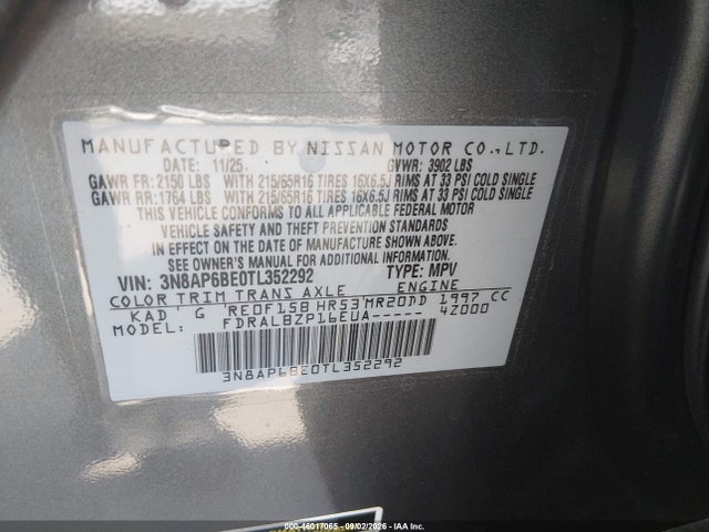 Nissan KICKS S 2026 3N8AP6BE0TL352292 Image 9