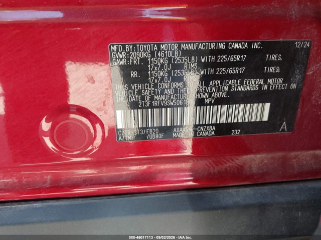 Toyota RAV4 LE 2025 2T3F1RFV9SW506181 Image 9