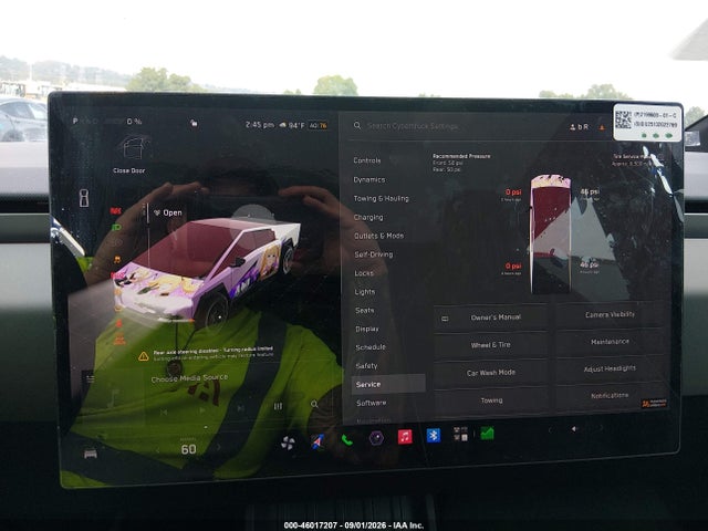 Aukcja sprzedaży 2025 Tesla Cybertruck All-wheel Drive, vin: 7G2CEHED1SA074776, numer aukcji: 46017207