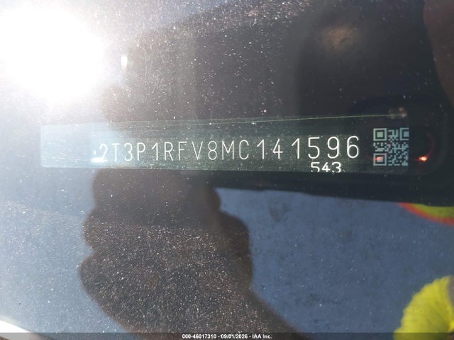 46017310 :رقم المزاد ، 2T3P1RFV8MC141596 vin ، 2021 Toyota Rav4 Xle مزاد بيع