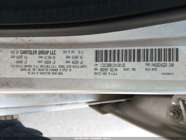 Продаж на аукціоні авто 2012 Chrysler 200 Touring, vin: 1C3CCBBB1CN120125, номер лоту: 46017339