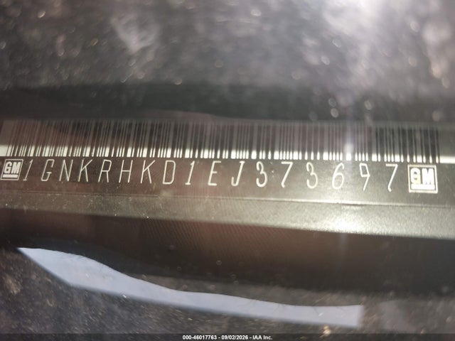 46017763 :رقم المزاد ، 1GNKRHKD1EJ373697 vin ، 2014 Chevrolet Traverse 2lt مزاد بيع
