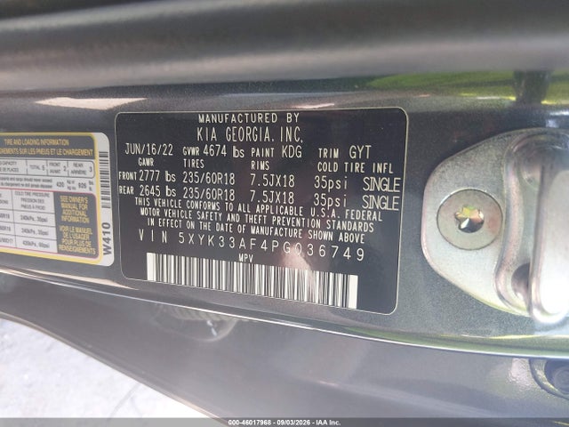 KIA Sportage Ex 2023 5XYK33AF4PG036749 Image 9