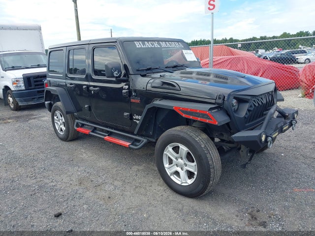 2018 Jeep Wrangler Unlimited Sport S 4x4 მანქანა იყიდება აუქციონზე, vin: 1C4HJXDG0JW108620, აუქციონის ნომერი: 46018038
